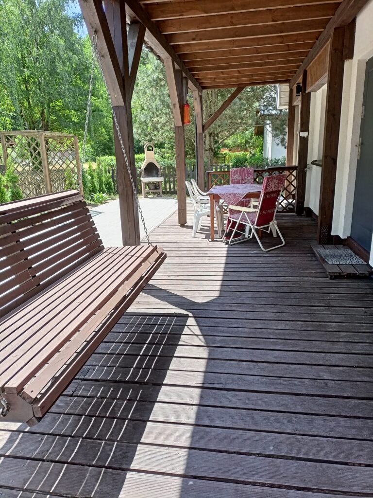 Apartament Lawendowy Skorzęcin taras